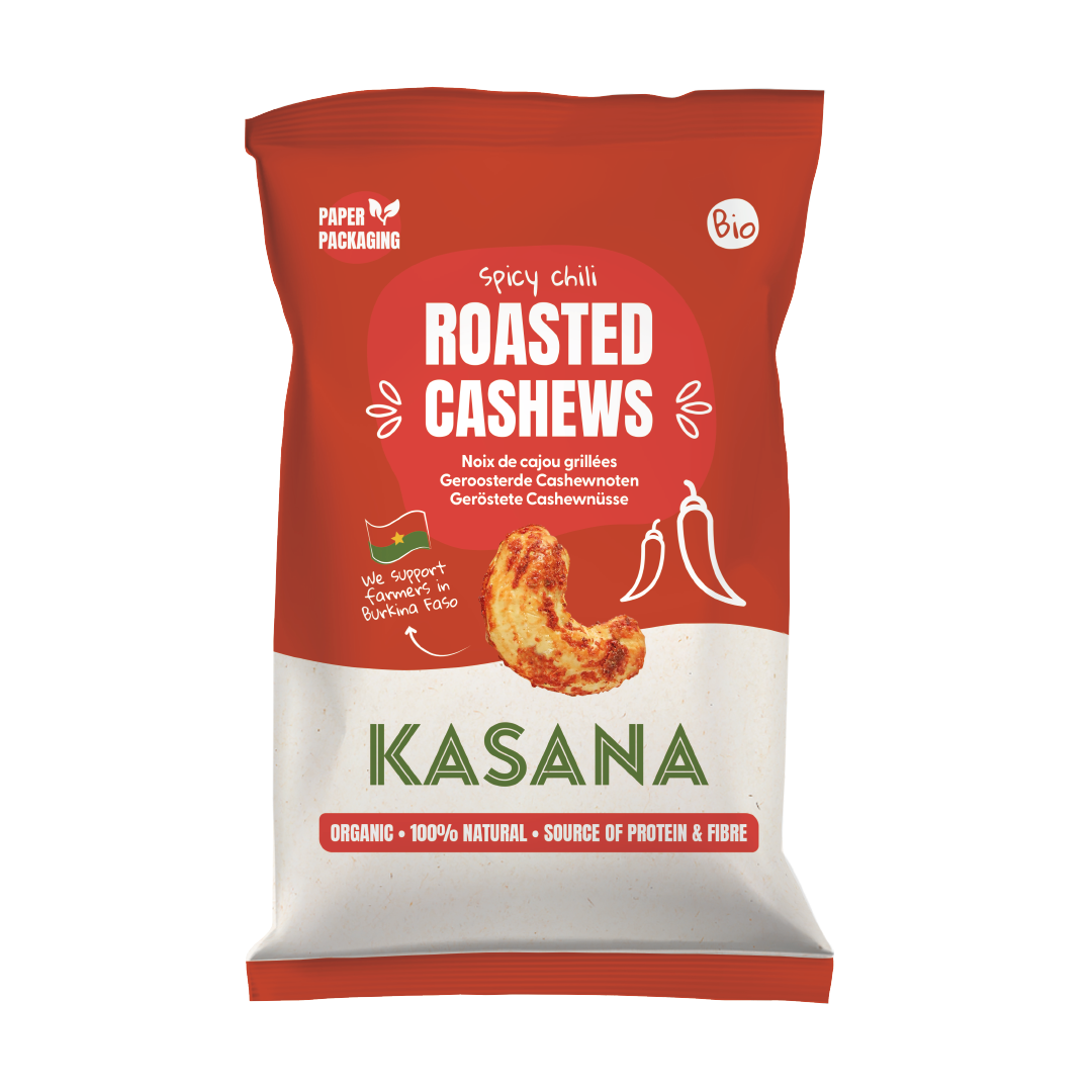 Kasana Noix de cajou grillées au chili bio 150g - 2784